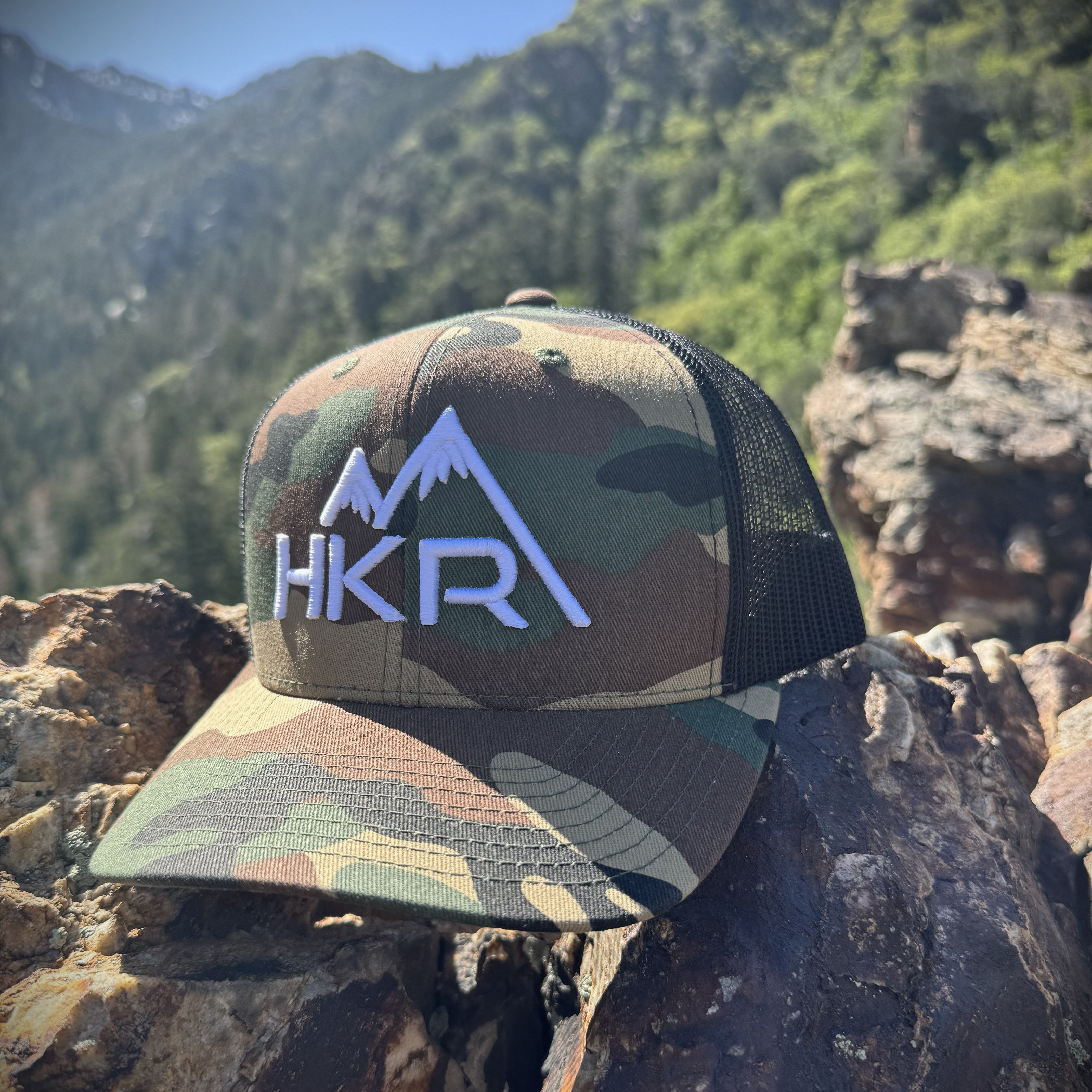 HKR Twin Peak Camo w/white HKR Logo – HKRco
